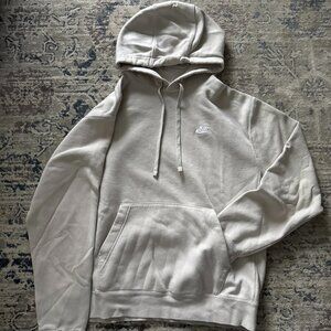 Nike Beige Essential Pullover Hoodie | Size M